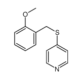 4-[(2-methoxyphenyl)methylsulfanyl]pyridine结构式
