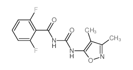 Benzamide,N-[[(3,4-dimethyl-5-isoxazolyl)amino]carbonyl]-2,6-difluoro- structure
