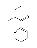 1-(3,4-dihydro-2H-pyran-6-yl)-2-methylbut-2-en-1-one Structure