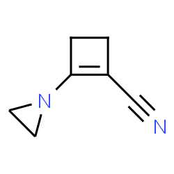 1-Cyclobutene-1-carbonitrile,2-(1-aziridinyl)-(9CI)结构式