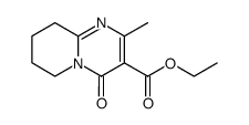 2-methyl-4-oxo-6,7,8,9-tetrahydro-4H-pyrido[1,2-a]pyrimidine-3-carboxylic acid ethyl ester结构式