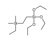 triethoxy-[2-[ethyl(dimethyl)silyl]ethyl]silane结构式
