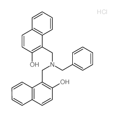1-[[benzyl-[(2-hydroxynaphthalen-1-yl)methyl]amino]methyl]naphthalen-2-ol Structure