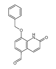 8-(benzyloxy)carbostyril-5-carboxaldehyde结构式