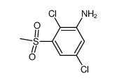 2,5-Dichlor-3-(methylsulfonyl)anilin Structure