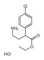 [3-(4-chlorophenyl)-4-ethoxy-4-oxobutyl]azanium,chloride结构式