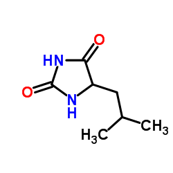 5-Isobutylimidazolidine-2,4-dione Structure