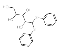 D-Ribose, diphenyl mercaptal Structure