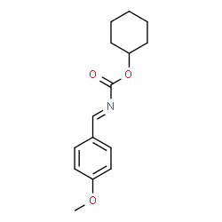 (4-METHOXY-BENZYLIDENE)-CARBAMIC ACID CYCLOHEXYL ESTER structure