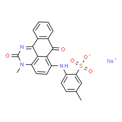 5-Methyl-2-[(2,7-dihydro-3-methyl-2,7-dioxo-3H-benzo[e]perimidin-6-yl)amino]benzenesulfonic acid sodium salt结构式