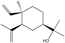 (1R)-4β-Ethenyl-α,α,4-trimethyl-3β-(1-methylethenyl)cyclohexane-1β-methanol结构式
