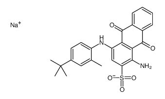 sodium 1-amino-9,10-dihydro-4-[[4-(1,1-dimethylethyl)-2-methylphenyl]amino]-9,10-dioxoanthracene-2-sulphonate结构式