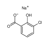 sodium 3-chloro-2-hydroxybenzoate Structure