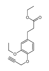 ethyl 3-(3-ethoxy-4-prop-2-ynoxyphenyl)propanoate Structure