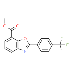 Methyl 2-(4-trifluoromethylphenyl)benzooxazole-7-carboxylate structure