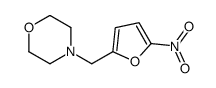 4-[(5-nitrofuran-2-yl)methyl]morpholine结构式