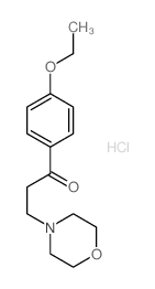 1-Propanone, 1-(4-ethoxyphenyl)-3-(4-morpholinyl)-, hydrochloride (9CI)结构式