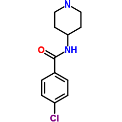4-Chloro-N-(4-piperidinyl)benzamide结构式