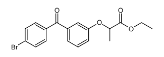 ethyl 2-(3-(4-bromobenzoyl)phenoxy)propanoate Structure