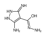 1H-Pyrazole-4-carboxylic acid,3,5-diamino-,hydrazide结构式