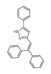 3-(2,2-diphenylethenyl)-5-phenyl-2H-pyrazole结构式
