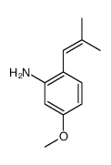 Benzenamine, 5-methoxy-2-(2-methyl-1-propenyl)- (9CI) picture