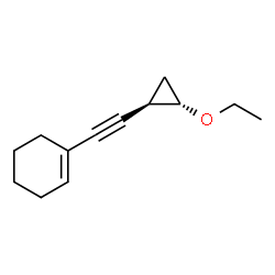 Cyclohexene, 1-[[(1R,2S)-2-ethoxycyclopropyl]ethynyl]-, rel- (9CI)结构式