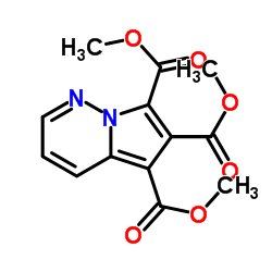 Trimethyl pyrrolo[1,2-b]pyridazine-5,6,7-tricarboxylate structure
