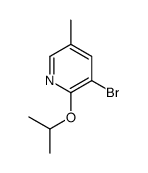 3-溴-2-异丙氧基-5-甲基吡啶结构式