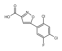 5-(2,4-DICHLORO-5-FLUOROPHENYL)ISOXAZOLE-3-CARBOXYLIC ACID structure