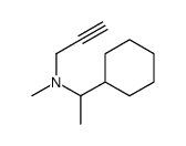 N-(1-cyclohexylethyl)-N-methylprop-2-yn-1-amine结构式