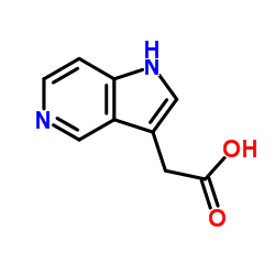 1H-Pyrrolo[3,2-c]pyridin-3-ylacetic acid结构式
