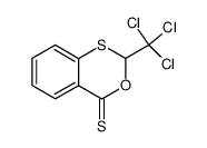 2-trichloromethyl-3,1-benzoxathian-4-thione结构式