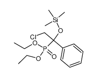 diethyl α-(chloromethyl)-α-[(trimethylsilyl)oxy]benzylphosphonate Structure