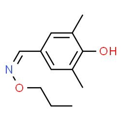 Benzaldehyde, 4-hydroxy-3,5-dimethyl-, O-propyloxime (9CI) Structure