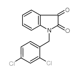 1-(2,4-DICHLOROBENZYL)-1H-INDOLE-2,3-DIONE结构式