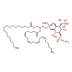 1-硬脂酰基-2-花生四烯酰基-sn-甘油-3-磷酸-(1'-肌醇-3',5'-二磷酸酯)(铵盐)图片