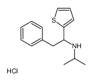 2-Thenylamine, alpha-benzyl-N-isopropyl-, hydrochloride structure