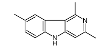 5H-Pyrido[4,3-b]indole,1,3,8-trimethyl-(8CI) Structure