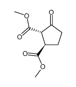 trans-2,3-bis(methoxycarbonyl)cyclopentanone结构式