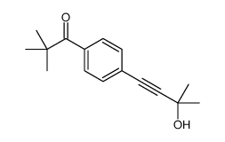 1-[4-(3-hydroxy-3-methylbut-1-ynyl)phenyl]-2,2-dimethylpropan-1-one Structure