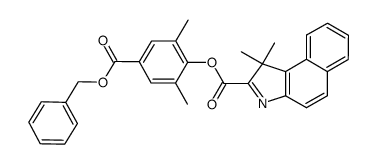 (4-benzyloxycarbonyl-2,6-dimethyl)-phenyl-1,1-dimethyl-1H-benzo[e]indole-2-carboxylate Structure