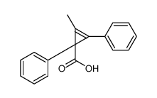 2-methyl-1,3-diphenylcycloprop-2-ene-1-carboxylic acid Structure
