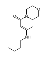 3-(butylamino)-1-morpholin-4-ylbut-2-en-1-one结构式