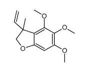 3-ethenyl-4,5,6-trimethoxy-3-methyl-2H-1-benzofuran结构式