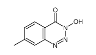 3-hydroxy-7-methyl-1,2,3-benzotriazin-4-one结构式