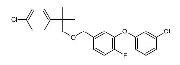 2-(3-chlorophenoxy)-4-[[2-(4-chlorophenyl)-2-methylpropoxy]methyl]-1-fluorobenzene结构式
