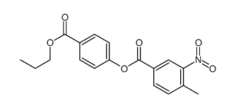 p-(propoxycarbonyl)phenyl 3-nitro-p-toluate structure