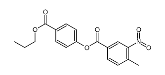 p-(propoxycarbonyl)phenyl 3-nitro-p-toluate Structure