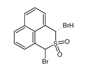 1,3-dibromo-1H,3H-naphtho[1,8-cd]thiopyran 2,2-dioxide结构式